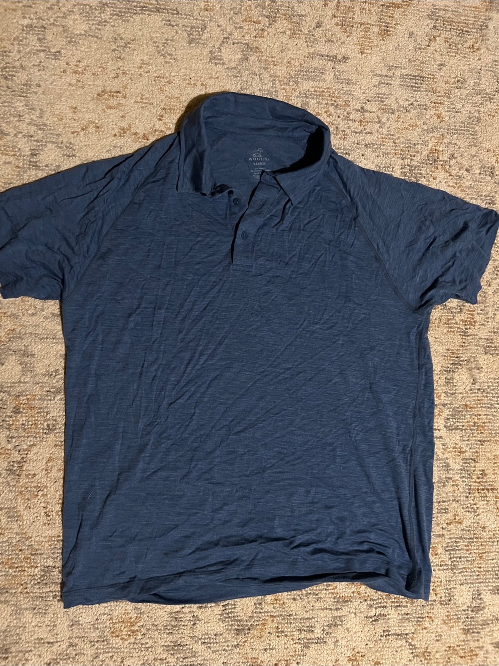 Woolx men’s merino wool polo shirt